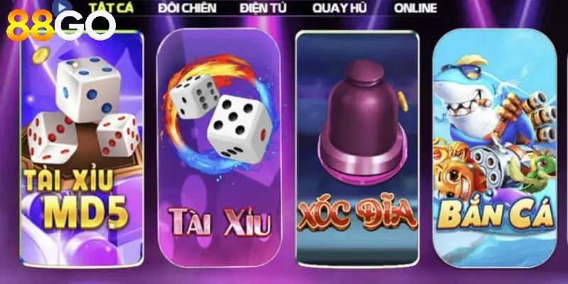Top sảnh game đổi thưởng đáng chơi nhất 88go không thể bỏ lỡ